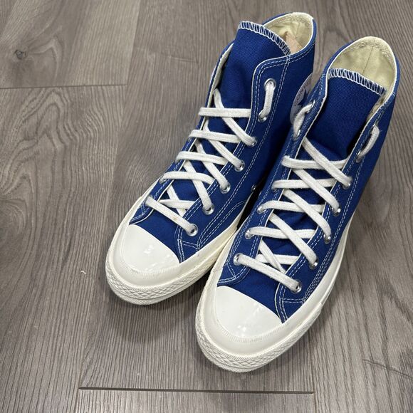 Comme Des Garcons Play X Chuck Taylor All Star 70s Hi Shoes Men's 6 Women's 8 - Picture 2 of 6